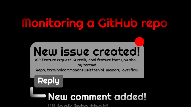 Monitoring my GitHub repo